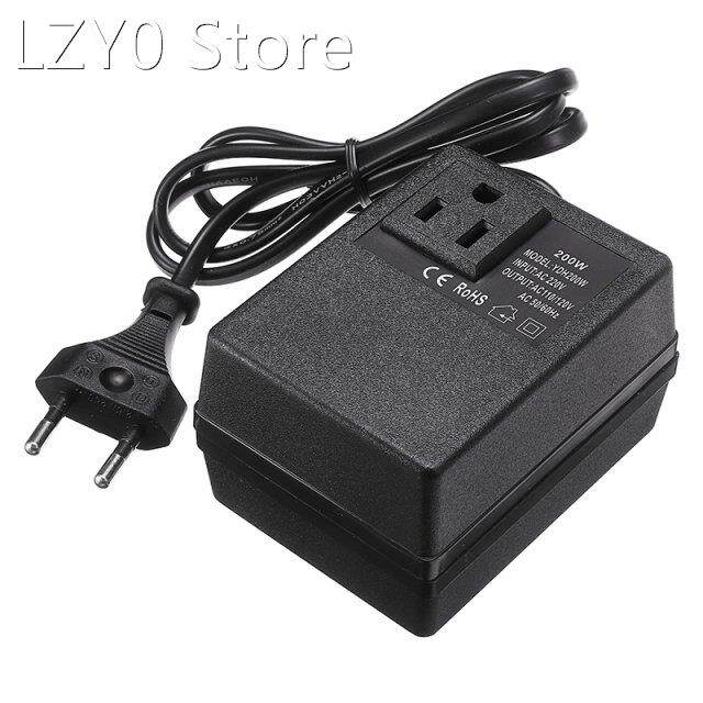 200W AC Power Adapter 220V to 110V Professional Travel Conve