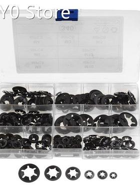 340PCS /BOX M3-M12 Internal Tooth Starlock Washers Quick Spe