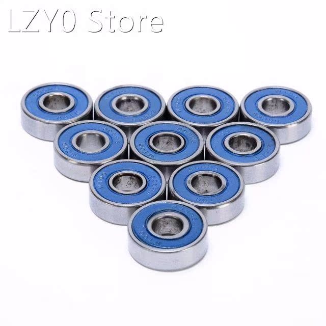 10pcs Rubber Sealed 608-2RS Bearings Deep Groove ature B