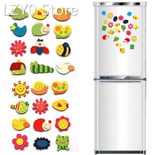 12Pcs/set Cute Fridge Stickers Wooden Cartoon Animals Magnet