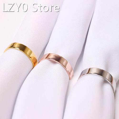 1 Pc Gold Napkin Rings Set Table Accessories Modern Design