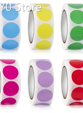 2022 New 1000 Pieces /Roll Color Coding Labels Sticker Decor