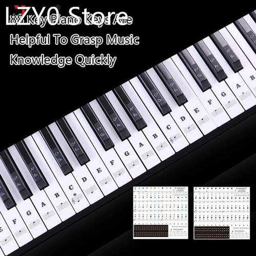 Piano Sticker Transparent Piano Keys Electronic Keyboard Key
