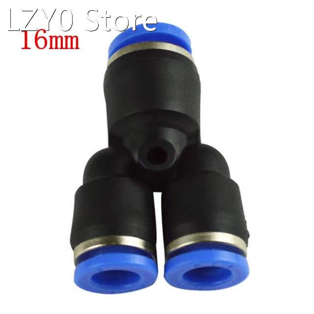 10pcs PY16 16mm Y Union Tube Quick Connecting One Touch Fitt