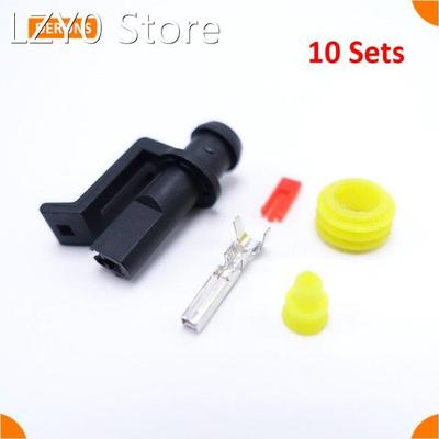 10 Kits AMP 282079-1 Waterproof Sealed 1 Pin Female Way Auto