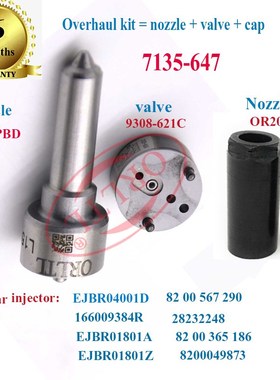 7135 647 Repair kits Valve 9308 621C Nozzle L120PBD Injecto