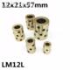 set linear 12x21x57 graphite copper bearing bushin