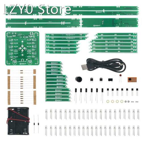 DIY Music Christmas Tree Soldering Kit Flashing LED 3D Xmas
