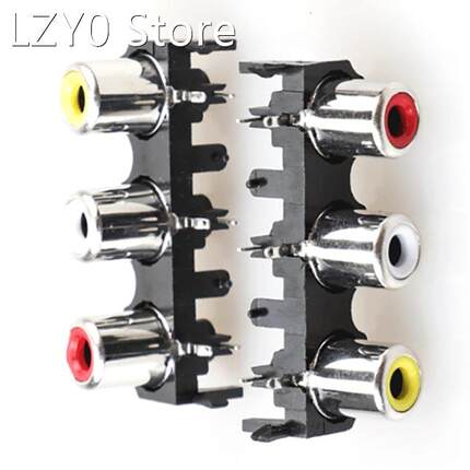 2/6/12 pcs RCA female stereo audio jack AV audio input socke