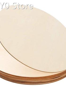 10 Pieces 12 Inch Wooden Discs,Unfinished Round Wood Slices