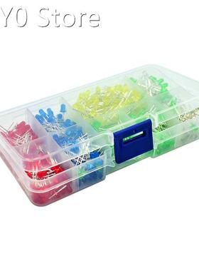 500Pcs/lot 3mm LED Diode Kit Ultra Bright LEDs Lights Lamp E