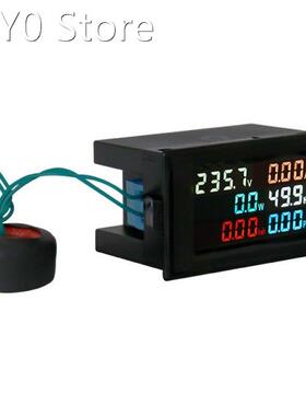 AC 80-300V Digital Ammeter Voltmeter Volt Amp Power Kwh Freq