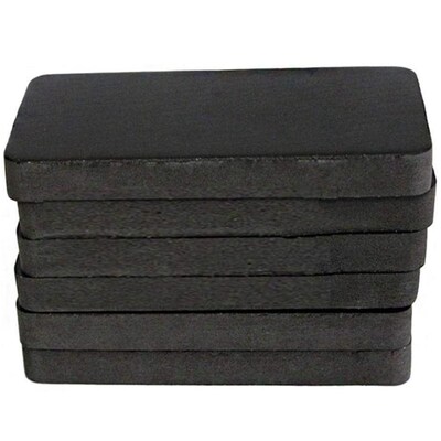 6PCS Treadmill Mat Thickened High-Density Rubber Soundproof