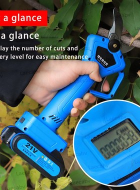 21V with power display Electric Pruning Scissors with 2 Batt