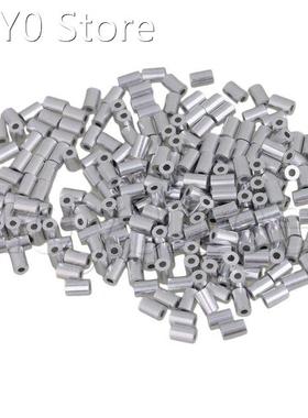 200pcs Thickness Wire Rope Round Aluminum Sleeve Clip Ferrul