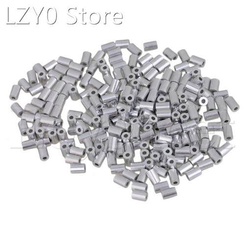 200pcs Thickness Wire Rope Round Aluminum Sleeve Clip Ferrul