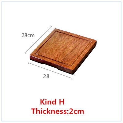 wooden Steak plate sabili ebony solid wood beef steak plate