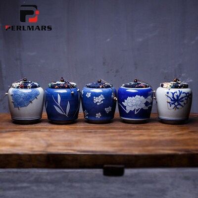 Jingdezhen Vintage Hand Painted Blue and White Porcelain Tea
