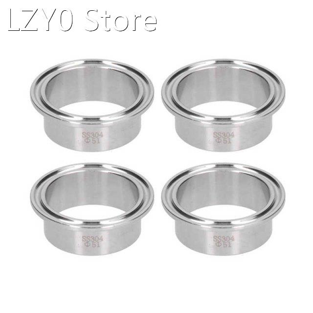 4Pcs Clamp Fittings 51 Stainless Steel Strong Oxygen Resista