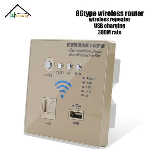 300 MBPS In Wall Wireless WIFI Router for 86 standard