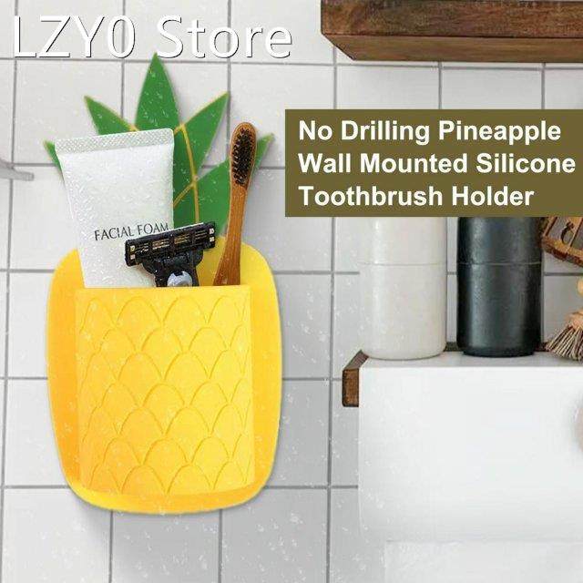 cute bathroom adhesive storage rack silicone wall mounted sh