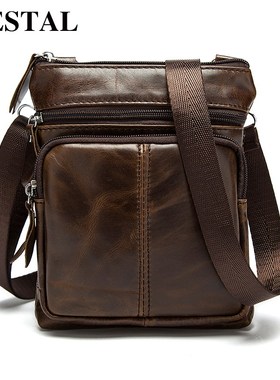 WESTAL men's shoulder bag for men genuine leather handbag s