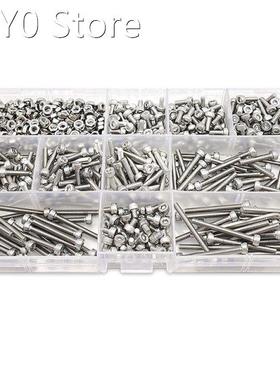 620Pcs M3 Screw Assortment Kit, Cap Head Screws, Machine Scr