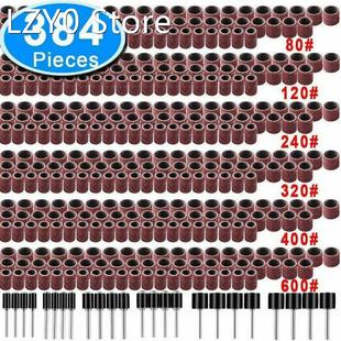 384 Pcs Drum Sanding Kit For Nail Drill Bits Dremel Accessor