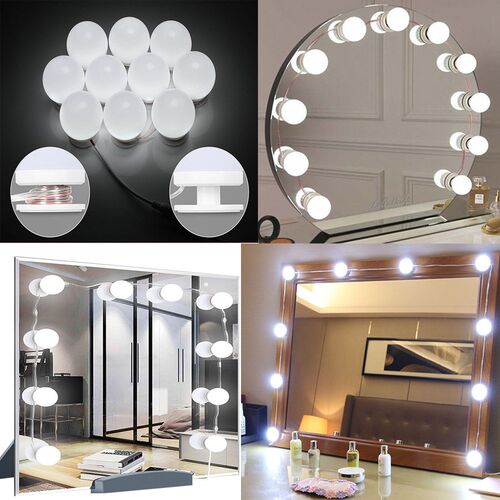 USB 3 Color LED Makeup Light Eye Protection Bulb Dressing T