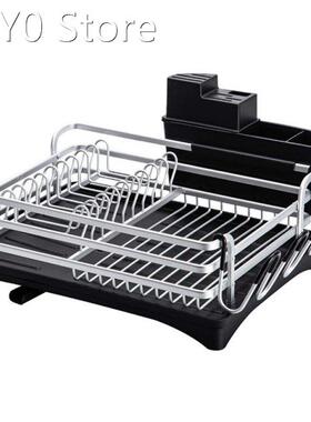 Dish Drying Rack Compact Rustproof Dish Rack and Drainboard