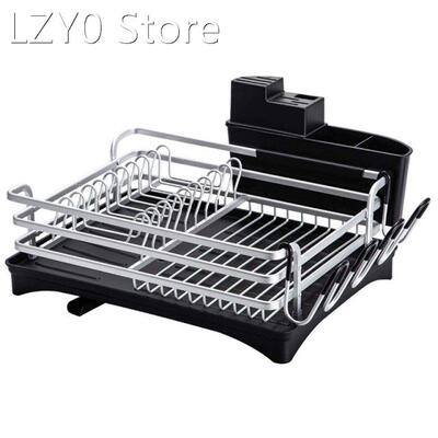 Dish Drying Rack Compact Rustproof Dish Rack and Drainboard