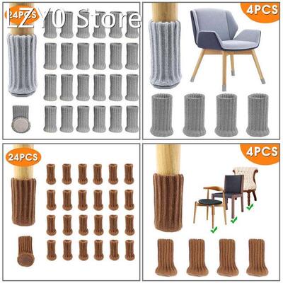 24/4PCS Table Foot socks Chair Leg Covers Floor Protectors N
