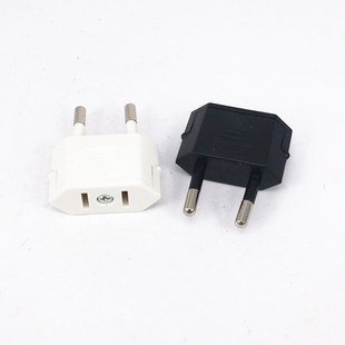 CN US To EU Euro Europe Plug Adapter 2 Round Socket Convert