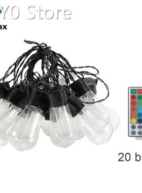 USB Plug 10/20 LEDs Bulbs String Lamp RGB Remote Control LED