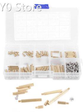 270pcs M2 Stainless Steel Hex Screw Nut Brass Standoff Assor