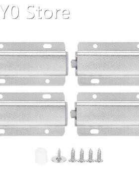 4 Sets Magnetic Push Open Latches Door Damper Handle-Free Sp
