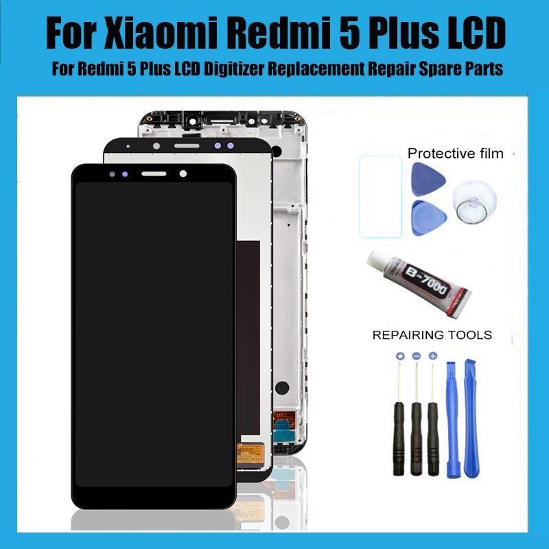 For Xiaomi Redmi 5 Plus LCD Display + Frame 10 Touch Screen