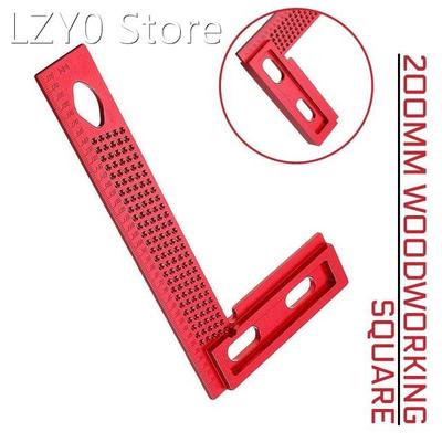 L Type 160/200mm Aluminum Alloy Woodworking Square Line Rule