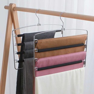 Multi function Pants Hangers Scarf Towel Racks Hanger Close