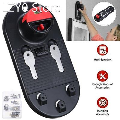 Black Photo Frame Hanging Tool ABS Picture Frame Hanger Leve