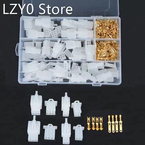 380PCS/Box 2.8mm 2 3 4 6 Pin Wire Terminal Connector Fixed H