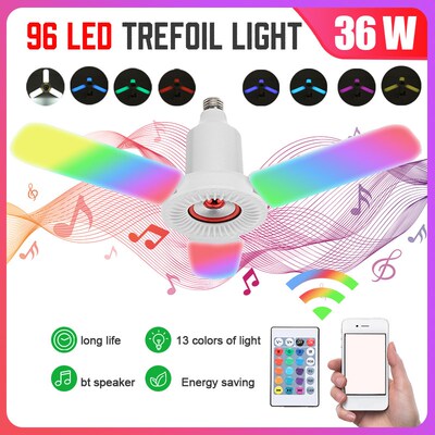 LED Garage Light E27 Deformable Ceiling Light Dimmable RGB M