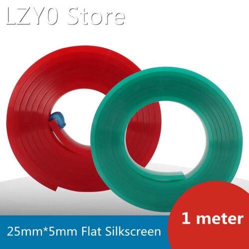 25mm*5mm Flat Silkscreen Squeegee Rubber 60A 65A 75A 80A DIY