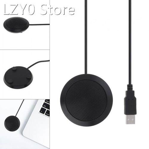 USB Desktop Metal Condenser Microphone Fit for PC Compu