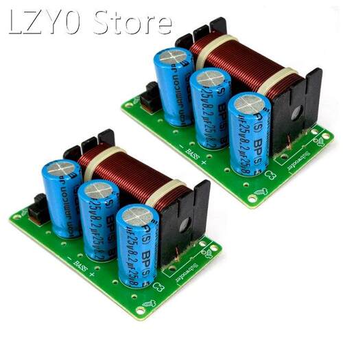 2X 200W Pure Bass Speaker Crossover 1 Way Frequency Divider