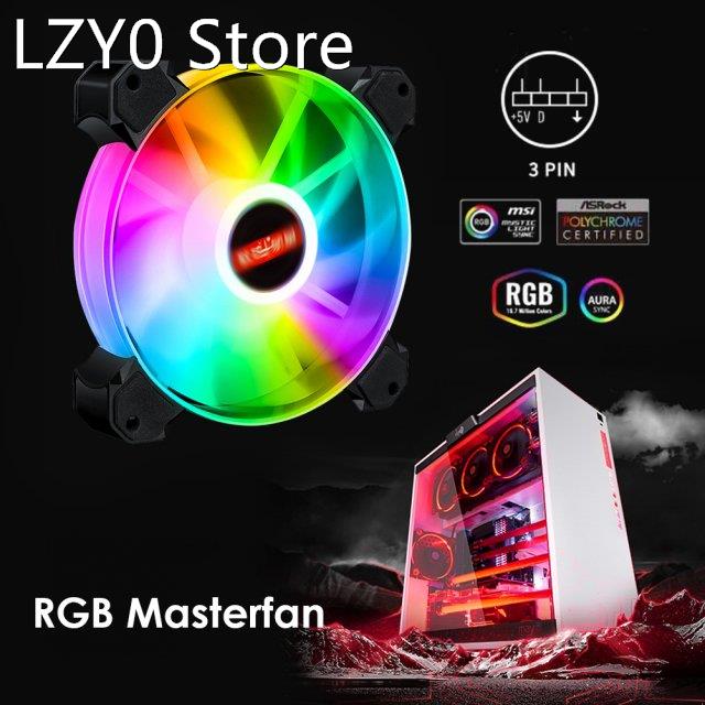 120mm PC Case Cooling Fan Addressable RGB ARGB Silent Coolin