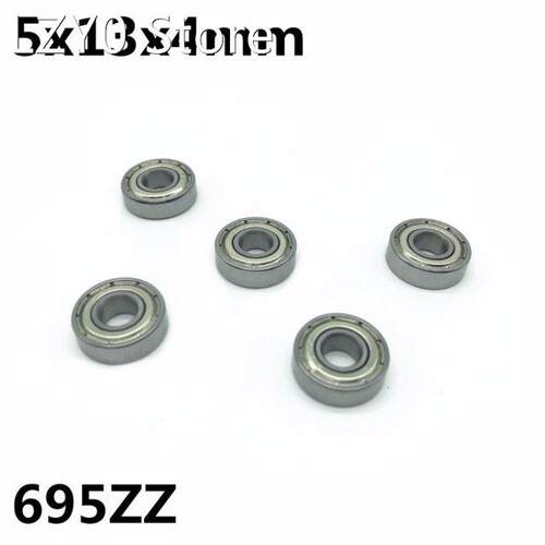 50Pcs 695ZZ R-1350 5x13x4 mm Deep groove ball bearing Miniat
