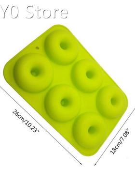 Non-stick Round Cake Moulds Silicone Baking Tray 6-Compartme