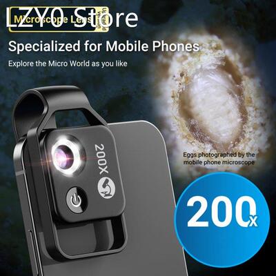 200X Portable Microscope Universal Mobilephone Microscope No