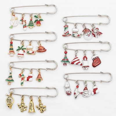 Lovely Christmas Cartoon Brooch Super Cute Mini Pin Persona